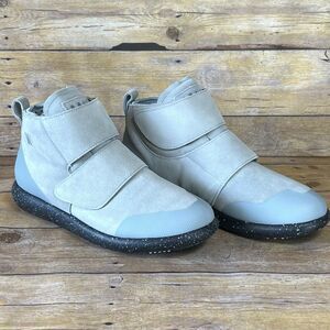 WORLD BOOTS Sz 11 Mens Chukka Moccasin Boots 100% Leather Suede Light Blue